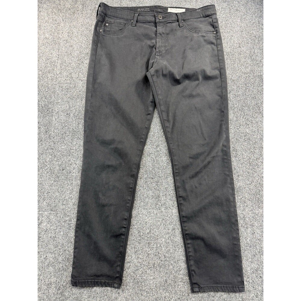 AG Adriano Goldschmied The Abbey Ankle Women’s 32R Black Super Skinny Jeans